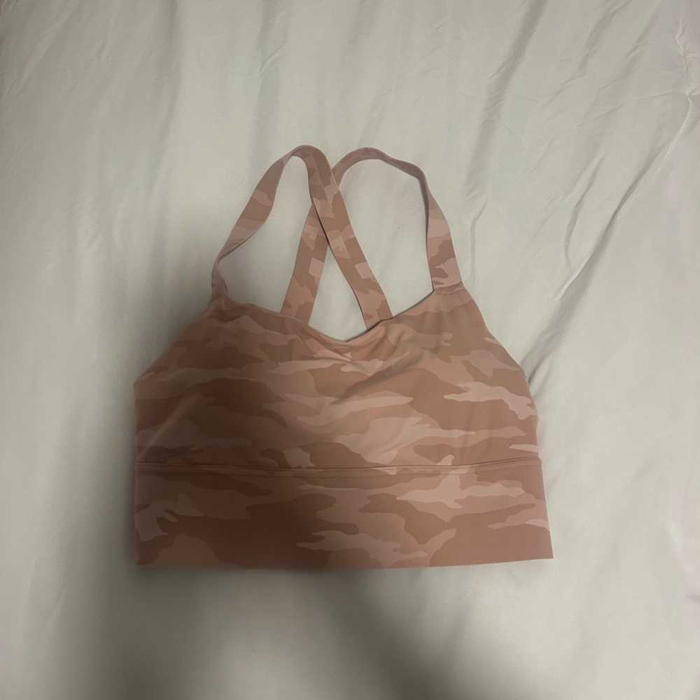 Athleta Pink Camo Workout Top
